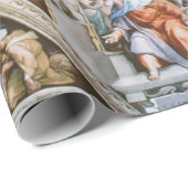 Sistine Chapel Ceiling Michelangelo Cadeaupapier (Rol Hoek)