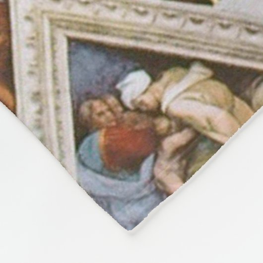 Sistine Chapel Ceiling Michelangelo Fleece Deken (Hoek)