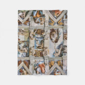Sistine Chapel Ceiling Michelangelo Fleece Deken (Voorkant)