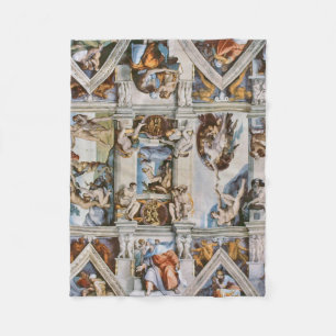 Sistine Chapel Ceiling Michelangelo Fleece Deken