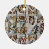 Sistine Chapel Ceiling Michelangelo Keramisch Ornament (Voorkant)