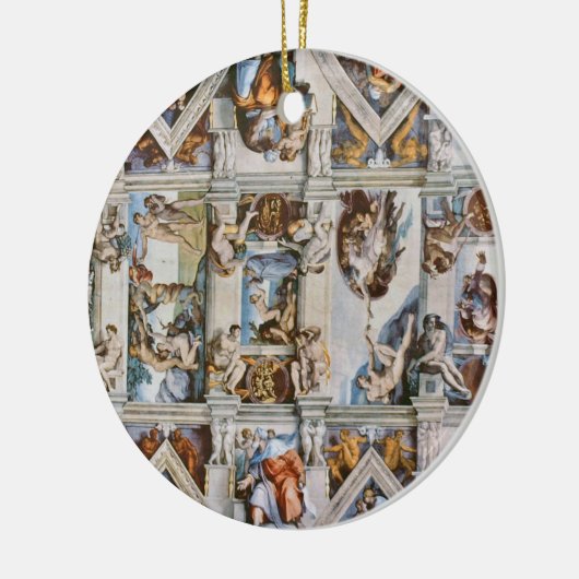 Sistine Chapel Ceiling Michelangelo Keramisch Ornament (Links)