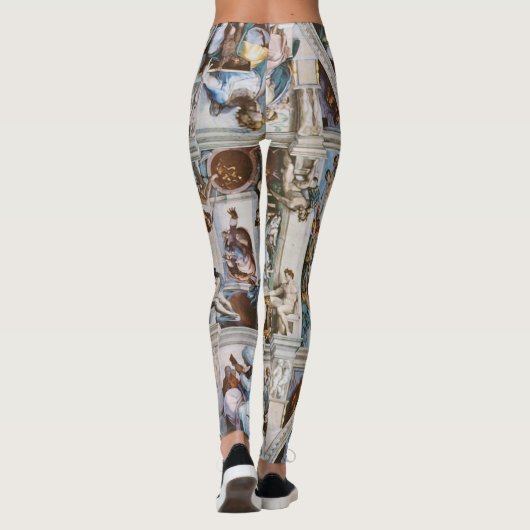 Sistine Chapel Ceiling Michelangelo Leggings (Achterkant)