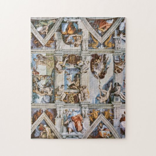 Sistine Chapel Ceiling Michelangelo Legpuzzel (Verticaal)