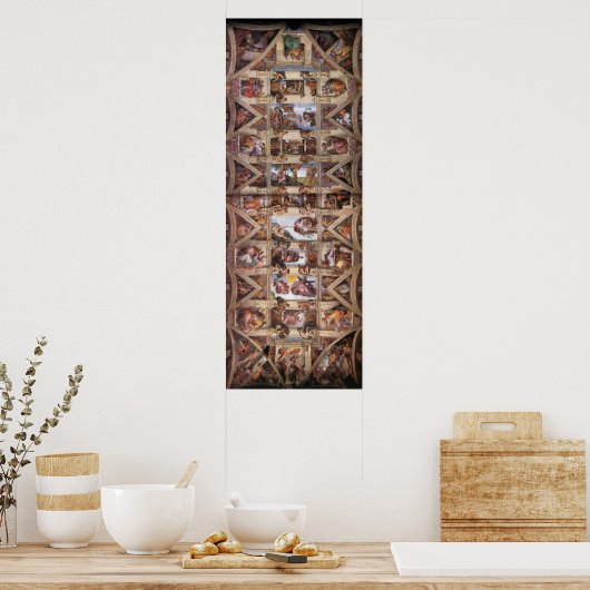 Sistine Chapel Ceiling Poster (Keuken)
