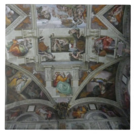 Sistine Chapel Ceiling, Rome Italië Tegeltje