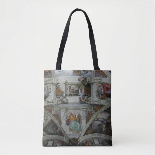 Sistine Chapel Ceiling, Rome Italië (wearable art! Tote Bag (Voorkant)