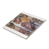 Sistine Chapel Ceiling Sun & Moon Michelangelo Tegeltje (Zijkant)