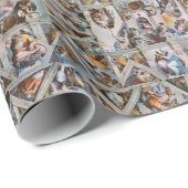 Sistine Chapel Ceiling Vatican City Michelangelo Cadeaupapier (Rol Hoek)