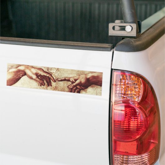 Sistine Chapel Creation of Adam Bumpersticker (Op Truck)
