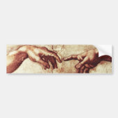 Sistine Chapel Creation of Adam Bumpersticker (Voorkant)