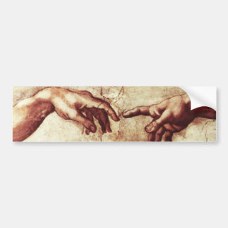 Sistine Chapel Creation of Adam Bumpersticker