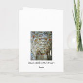 sistine chapel feestdagen kaart (Achterkant)