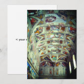 sistine chapel feestdagenkaart (Voorkant / Achterkant)