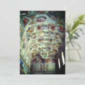 sistine chapel feestdagenkaart (Staand voorkant)