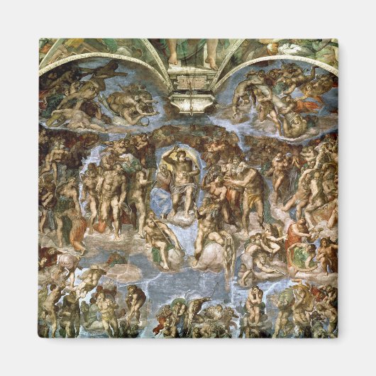 Sistine Chapel: Het laatste arrest, 1538-41 Magneet (Voorkant)