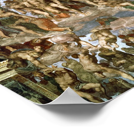 Sistine Chapel: Het laatste arrest, 1538-41 Poster (Hoek)