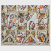 Sistine Chapel Michelangelo - Vaticaan, Rome, Ital Cadeaupapier (Vlak)