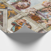 Sistine Chapel Michelangelo - Vaticaan, Rome, Ital Cadeaupapier (Hoek)