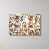 Sistine Chapel Michelangelo - Vaticaan, Rome, Ital Canvas Afdruk (Voorkant)