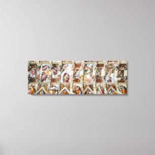 Sistine Chapel Michelangelo - Vaticaan, Rome, Ital Canvas Afdruk