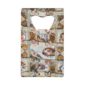 Sistine Chapel Michelangelo - Vaticaan, Rome, Ital Creditkaart Flessenopener (Voorkant)