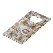 Sistine Chapel Michelangelo - Vaticaan, Rome, Ital Creditkaart Flessenopener (Voorkant Gekanteld)
