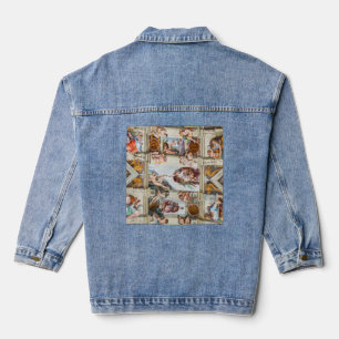 Sistine Chapel Michelangelo - Vaticaan, Rome, Ital Denim Jacket