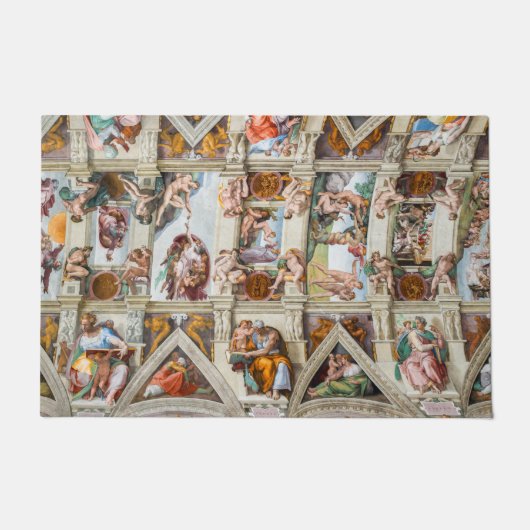 Sistine Chapel Michelangelo - Vaticaan, Rome, Ital Deurmat (Voorkant)