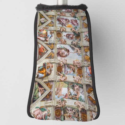 Sistine Chapel Michelangelo - Vaticaan, Rome, Ital Golfheadcover (Draai 90)