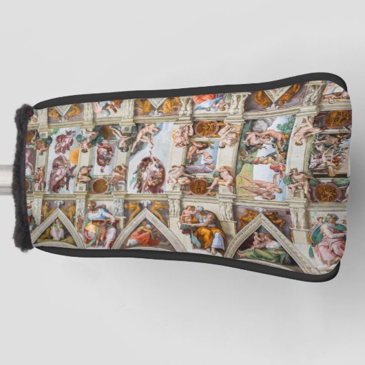 Sistine Chapel Michelangelo - Vaticaan, Rome, Ital Golfheadcover (Voorkant)