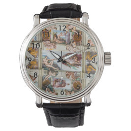 Sistine Chapel Michelangelo - Vaticaan, Rome, Ital Horloge