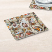 Sistine Chapel Michelangelo - Vaticaan, Rome, Ital Kartonnen Onderzetters (Schuin)