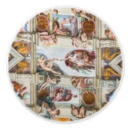 Sistine Chapel Michelangelo - Vaticaan, Rome, Ital Keramische Knop