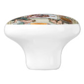 Sistine Chapel Michelangelo - Vaticaan, Rome, Ital Keramische Knop (Zijkant)