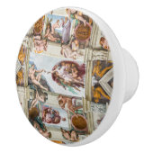 Sistine Chapel Michelangelo - Vaticaan, Rome, Ital Keramische Knop (Rechts)