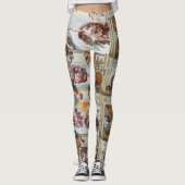 Sistine Chapel Michelangelo - Vaticaan, Rome, Ital Leggings (Voorkant)