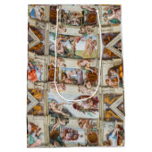 Sistine Chapel Michelangelo - Vaticaan, Rome, Ital Medium Cadeauzakje (Achterkant)