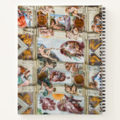 Sistine Chapel Michelangelo - Vaticaan, Rome, Ital Notitieboek (Achterkant)