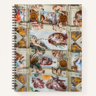 Sistine Chapel Michelangelo - Vaticaan, Rome, Ital Notitieboek