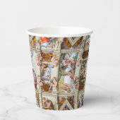 Sistine Chapel Michelangelo - Vaticaan, Rome, Ital Papieren Bekers (Links)