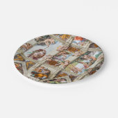 Sistine Chapel Michelangelo - Vaticaan, Rome, Ital Papieren Bordje (Gekanteld)