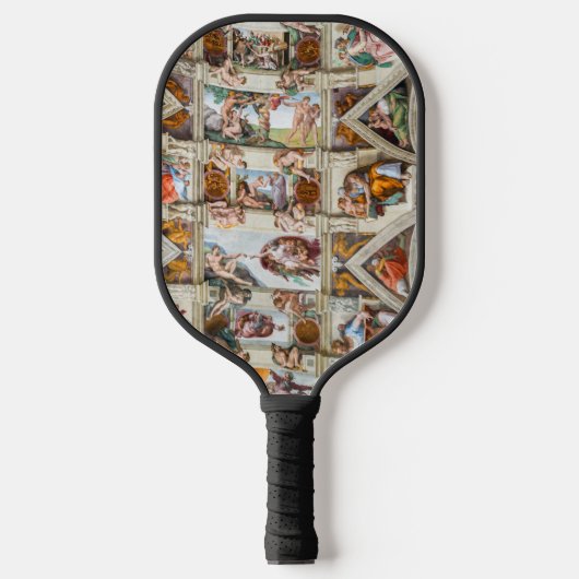 Sistine Chapel Michelangelo - Vaticaan, Rome, Ital Pickleball Paddle (Voorkant)
