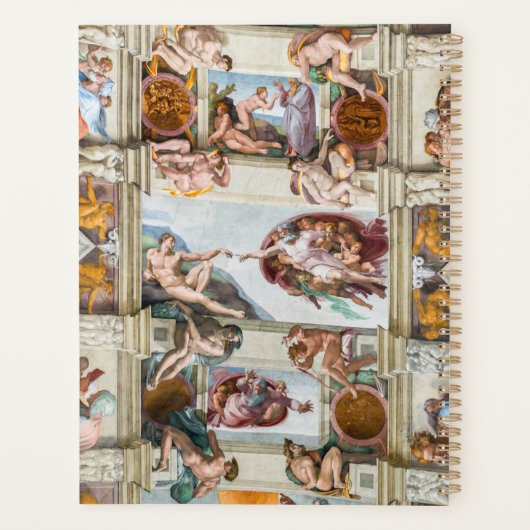 Sistine Chapel Michelangelo - Vaticaan, Rome, Ital Planner (Achterkant)