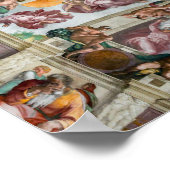 Sistine Chapel Michelangelo - Vaticaan, Rome, Ital Poster (Hoek)