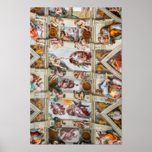 Sistine Chapel Michelangelo - Vaticaan, Rome, Ital Poster