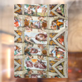 Sistine Chapel Michelangelo - Vaticaan, Rome, Ital Raamsticker (Vel 2)