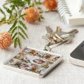 Sistine Chapel Michelangelo - Vaticaan, Rome, Ital Sleutelhanger (Zijkant)