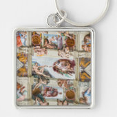 Sistine Chapel Michelangelo - Vaticaan, Rome, Ital Sleutelhanger (Voorkant)