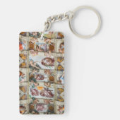 Sistine Chapel Michelangelo - Vaticaan, Rome, Ital Sleutelhanger (achterkant)